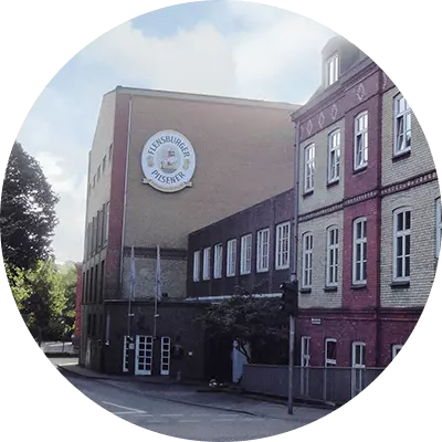 Facade of the Flensburger Brewery.
